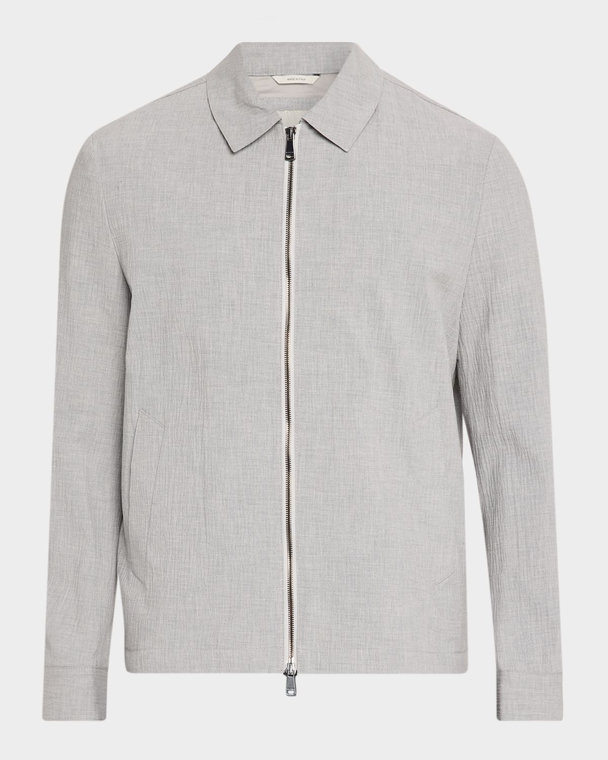Bugatchi Men 's Seersucker Blouson Jacket