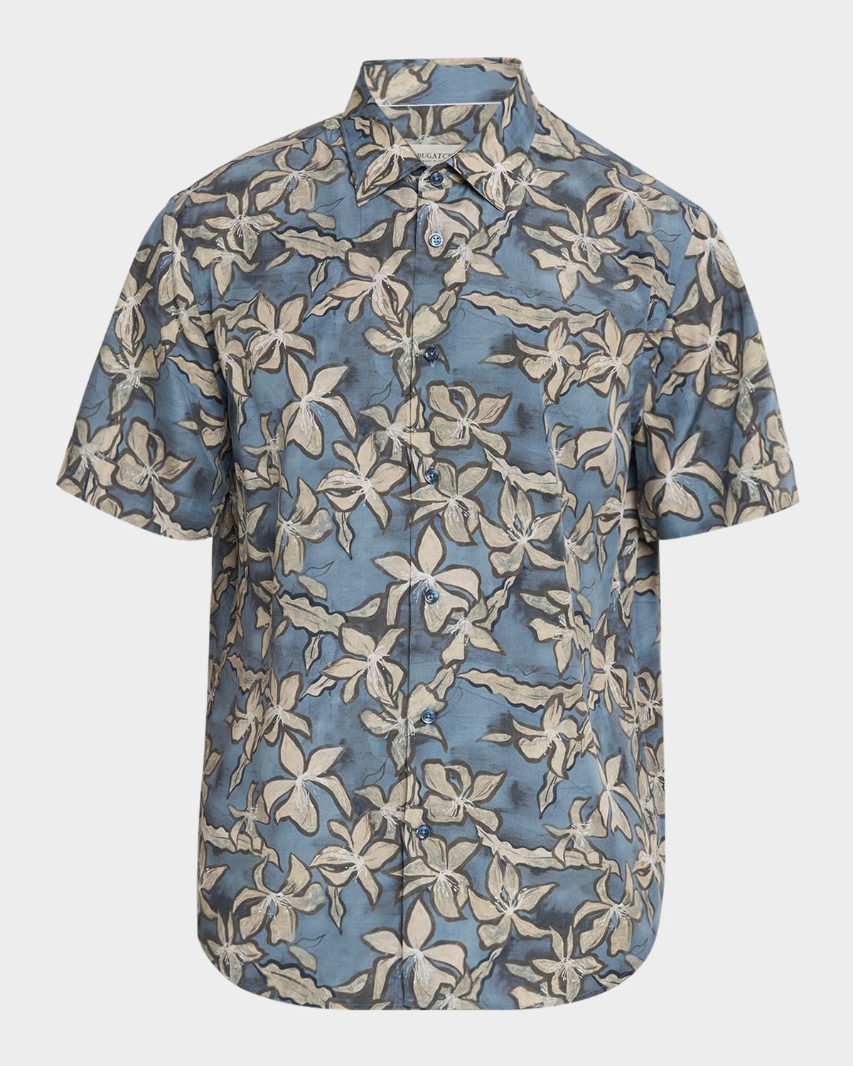 Bugatchi Men 's Orson Lyocell Floral Camp Shirt