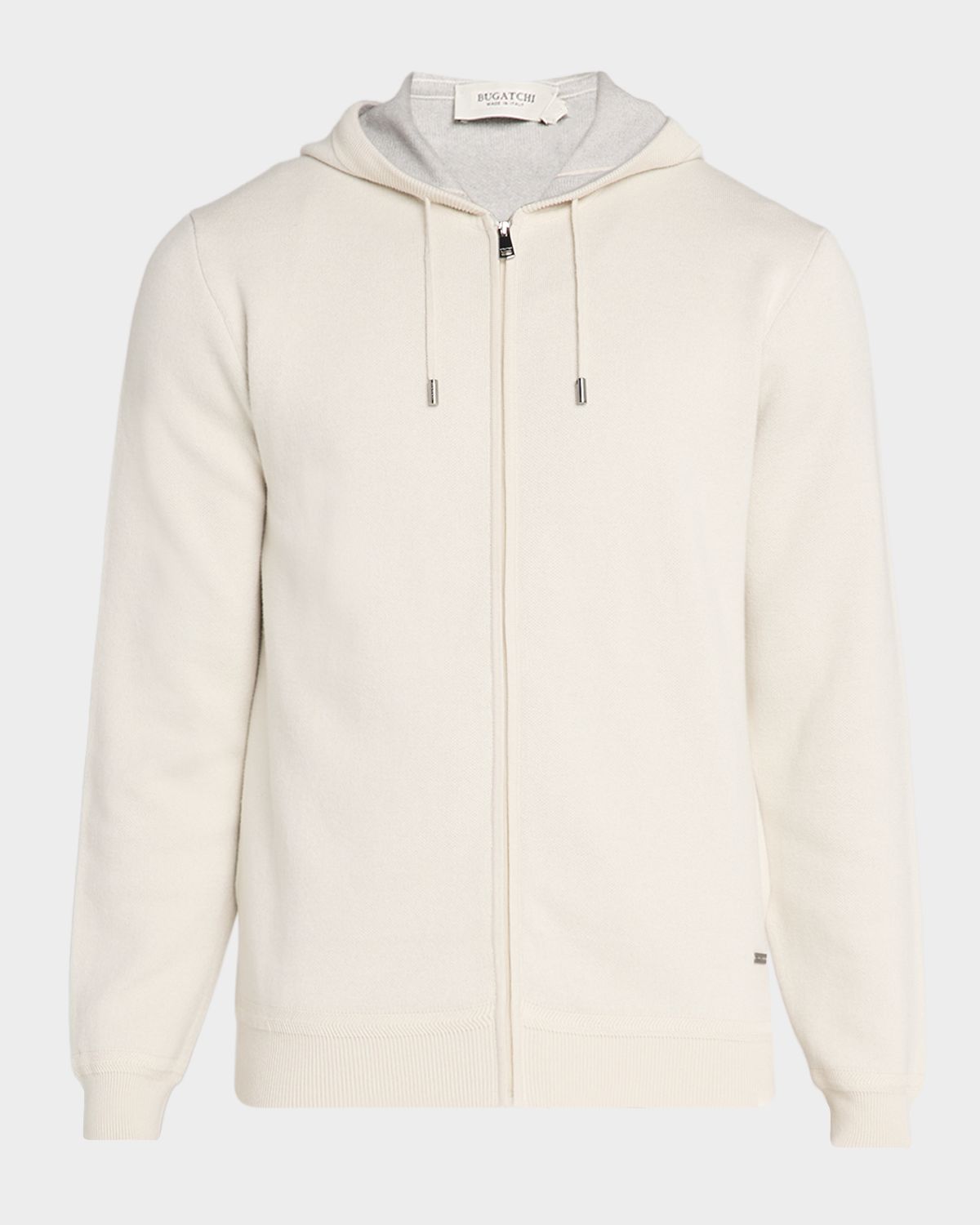 Bugatchi Men 's Cotton Knit Full-Zip Hoodie