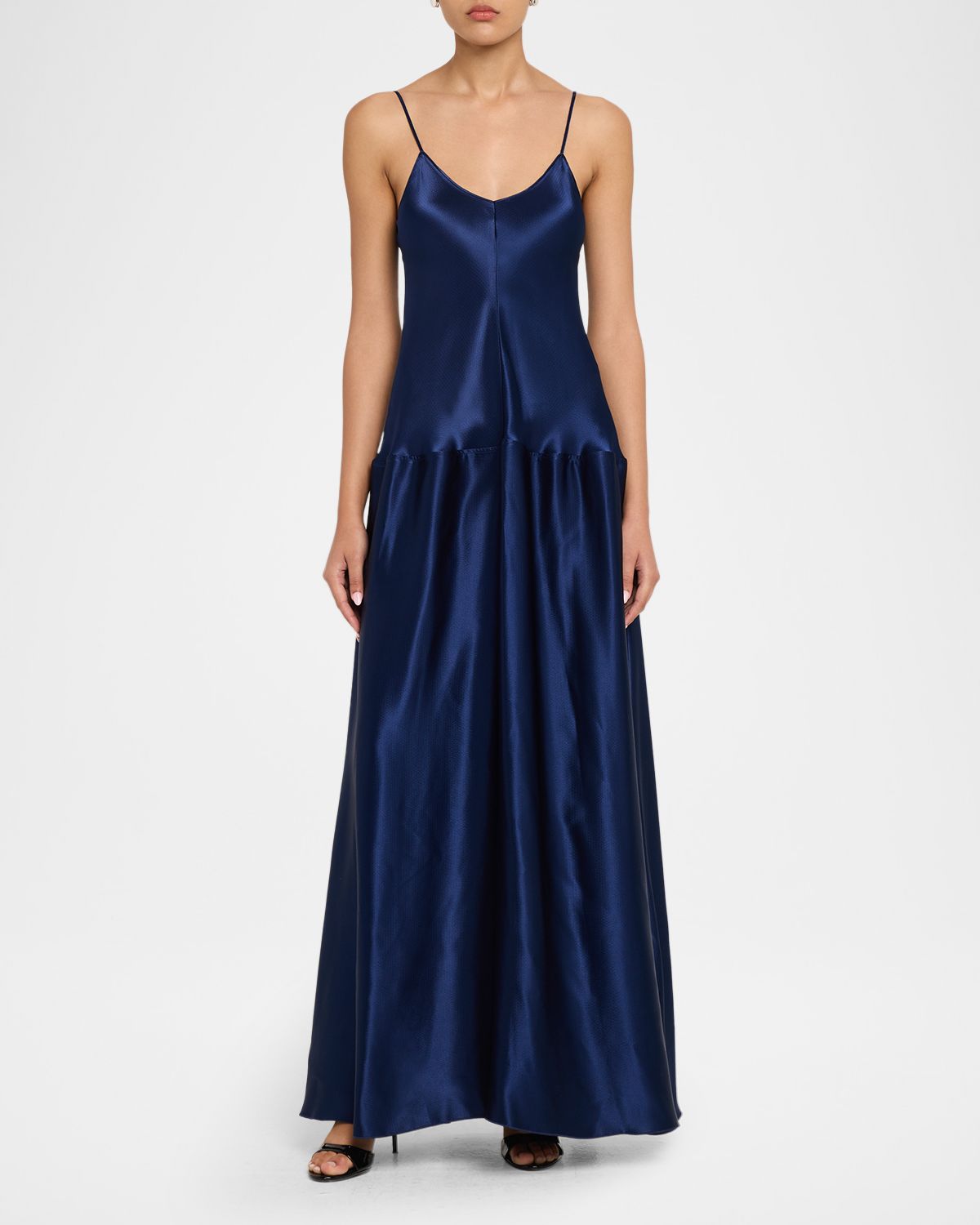 FForme Layla Bias Cut Fit-&-Flare Maxi Dress