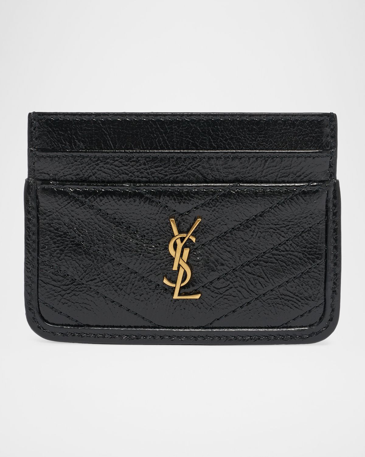 Saint Laurent YSL Quilted Leather Card Holder | Thumbnail 4