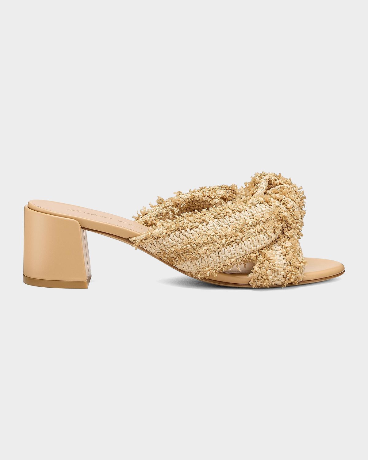Stuart Weitzman 50mm Soplaya Knotted Mule Sandals