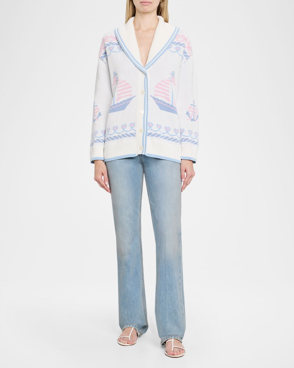 LoveShackFancy Aribella Yacht Club Cardigan