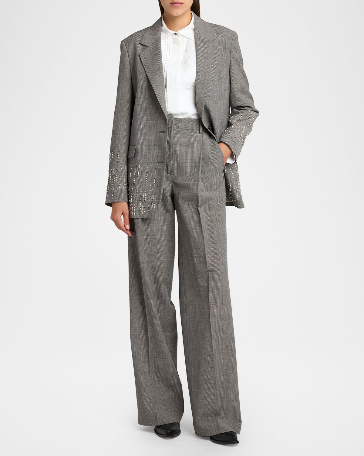 Golden Goose Journey Prince of Wales Wool Pants | Thumbnail 5 Golden Goose Journey Prince of Wales Wool Pants | Thumbnail 5