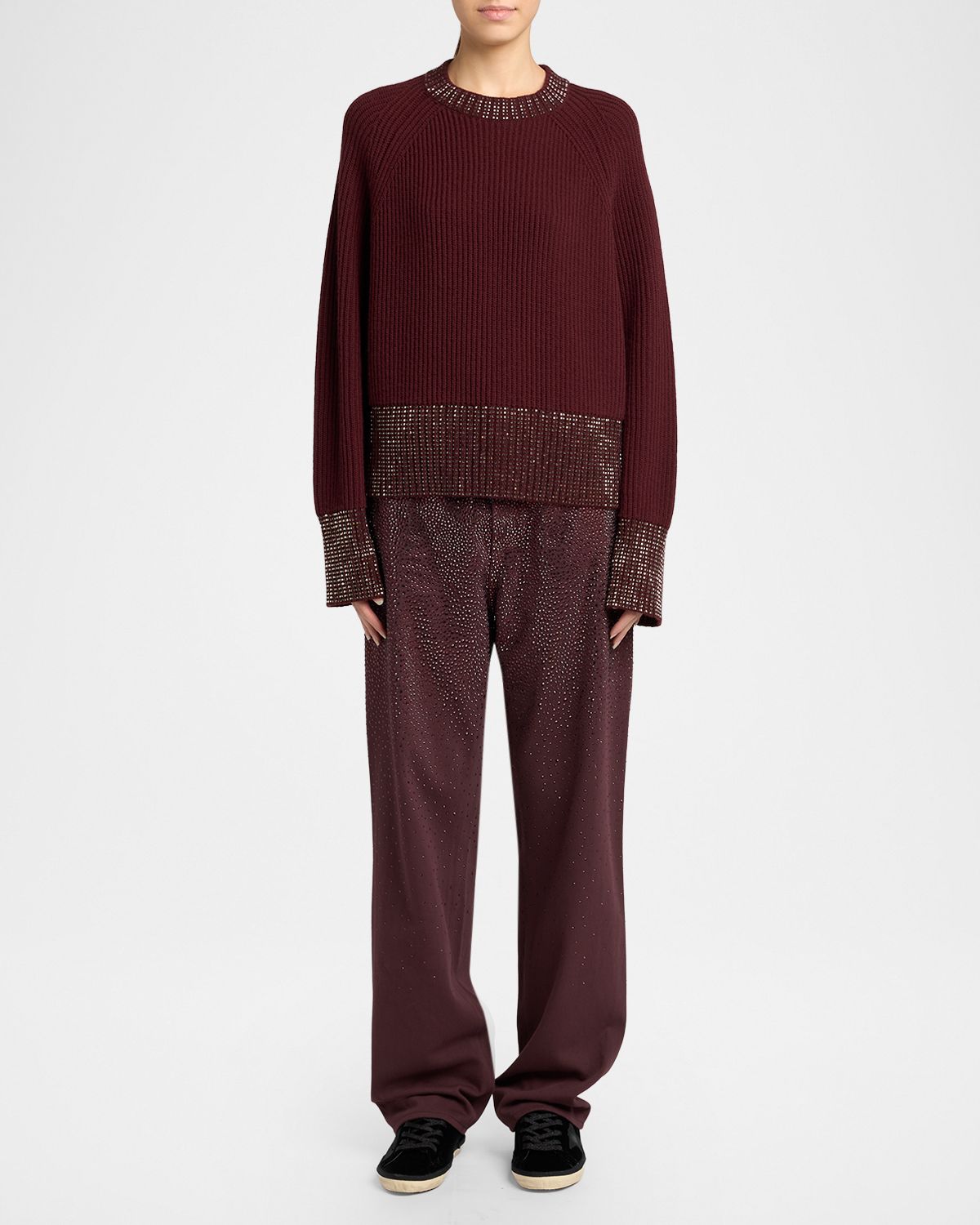 Golden Goose Journey Gradient Crystal Straight-Leg Jeans | Thumbnail 4 Golden Goose Journey Gradient Crystal Straight-Leg Jeans | Thumbnail 4