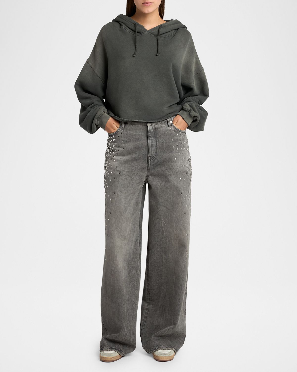 Golden Goose Star Oversized Cropped Hoodie | Thumbnail 5 Golden Goose Star Oversized Cropped Hoodie | Thumbnail 5