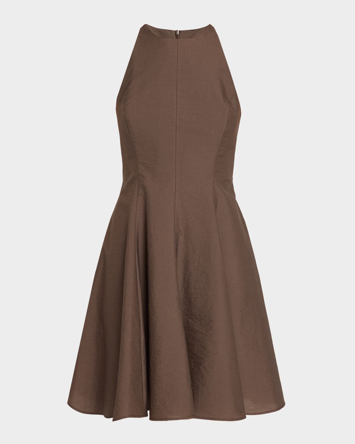 Brunello Cucinelli Sleeveless Cotton-Blend Fit-And-Flare Mini Dress | Thumbnail 1 Brunello Cucinelli Sleeveless Cotton-Blend Fit-And-Flare Mini Dress | Thumbnail 1