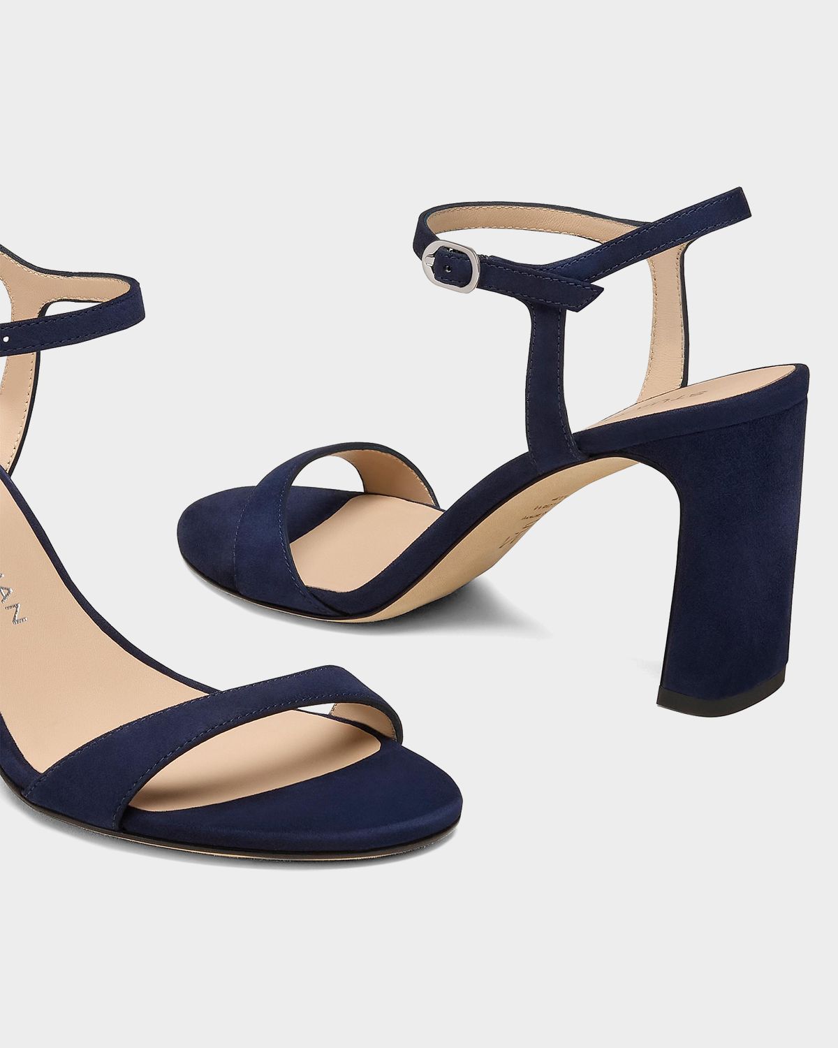 Stuart Weitzman 85mm Babette Suede Ankle-Strap Sandals