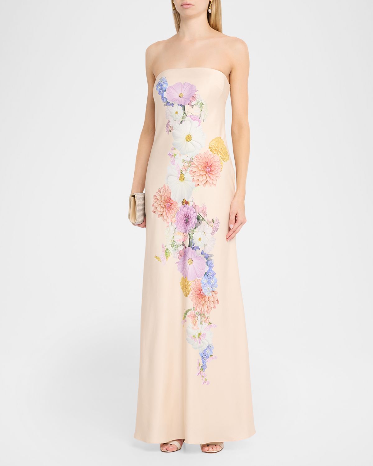 As It May Vionne Strapless Floral-Print Midi Dress | Thumbnail 4