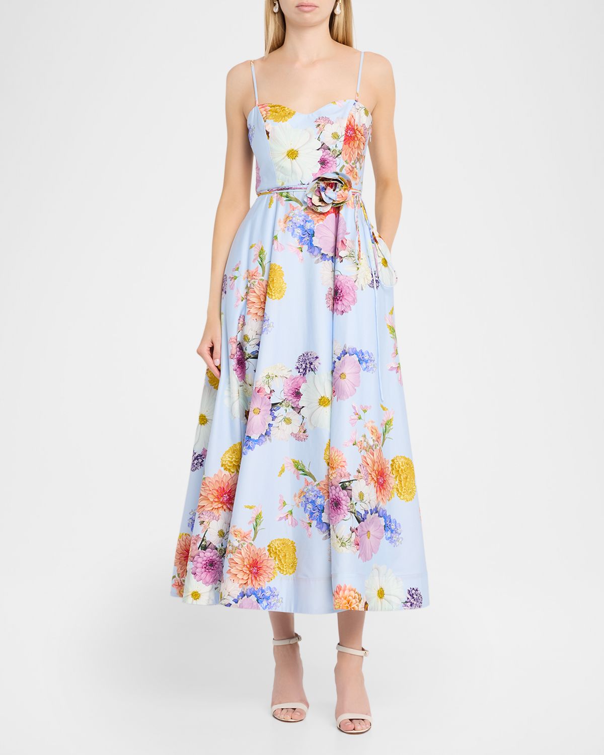 As It May Eirene Floral-Print Sweetheart Midi Dress | Thumbnail 2 As It May Eirene Floral-Print Sweetheart Midi Dress | Thumbnail 2