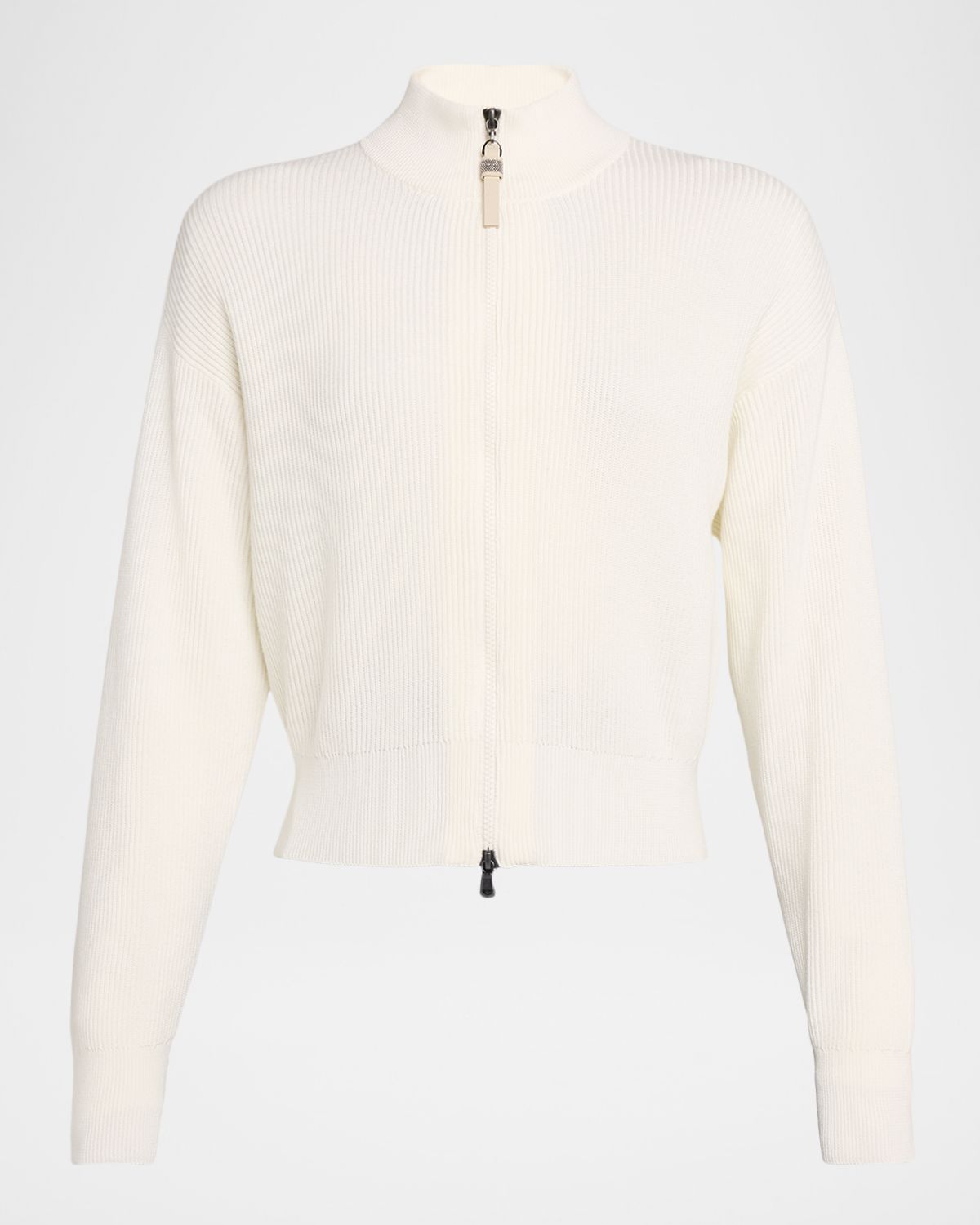 Brunello Cucinelli Cotton Rib Zip Cardigan | Thumbnail 6 Brunello Cucinelli Cotton Rib Zip Cardigan | Thumbnail 6