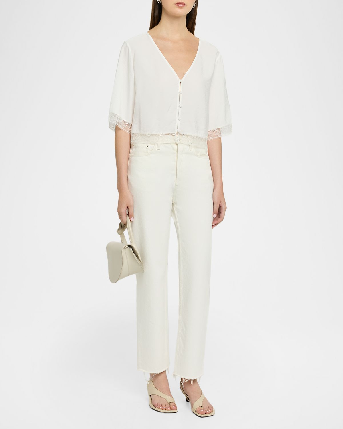 Sablyn Simone Lace Button-Front Shirt | Thumbnail 2 Sablyn Simone Lace Button-Front Shirt | Thumbnail 2