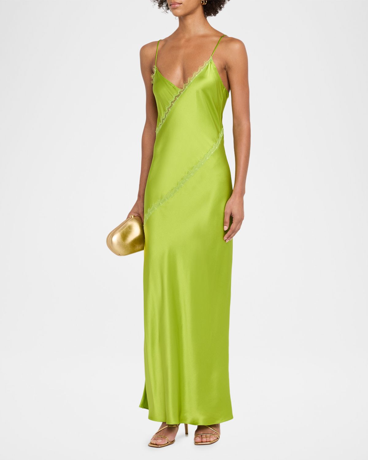 Sablyn Cece Lace Inset Satin Maxi Dress | Thumbnail 4