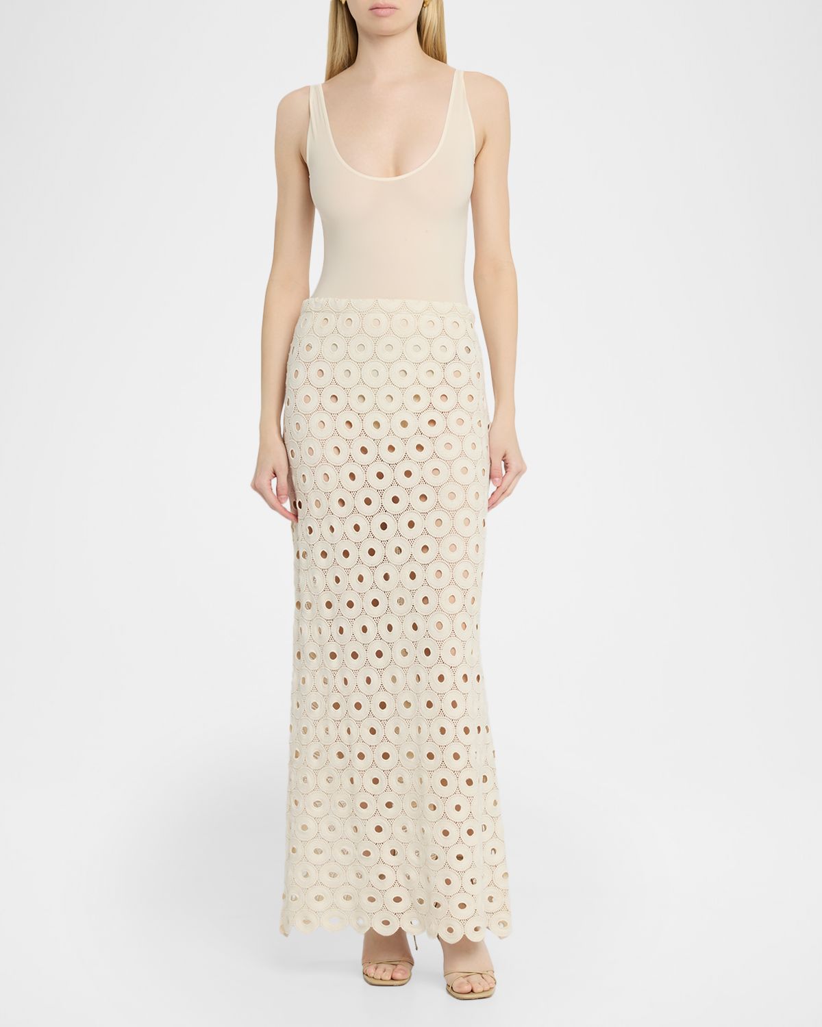 JBQ Maud Crochet Maxi Skirt