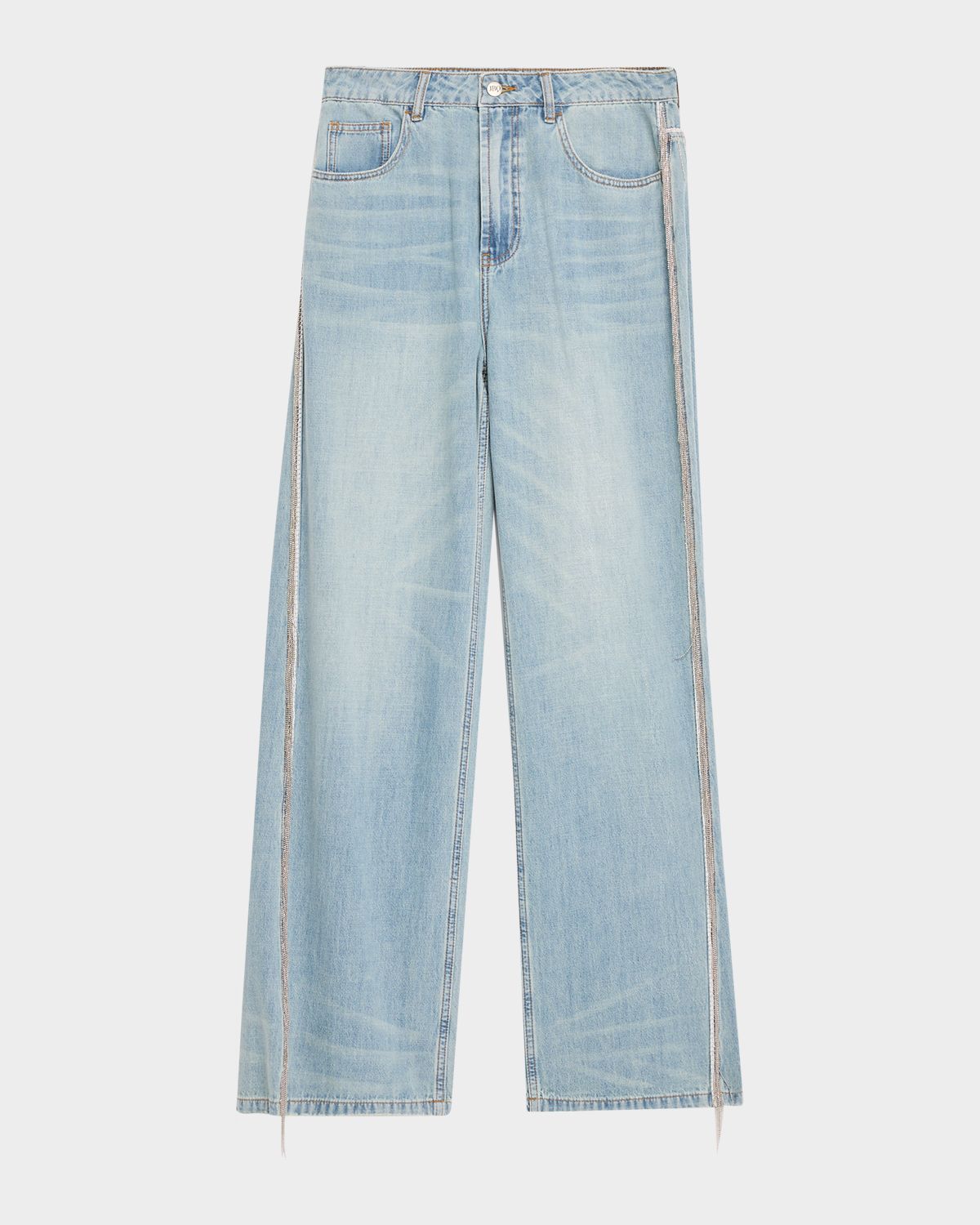 JBQ Palmer Fringe Wide-Leg Jeans