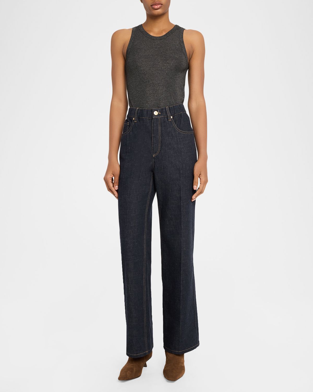 Brunello Cucinelli Shimmering Knit Sleeveless Blouse | Thumbnail 2 Brunello Cucinelli Shimmering Knit Sleeveless Blouse | Thumbnail 2