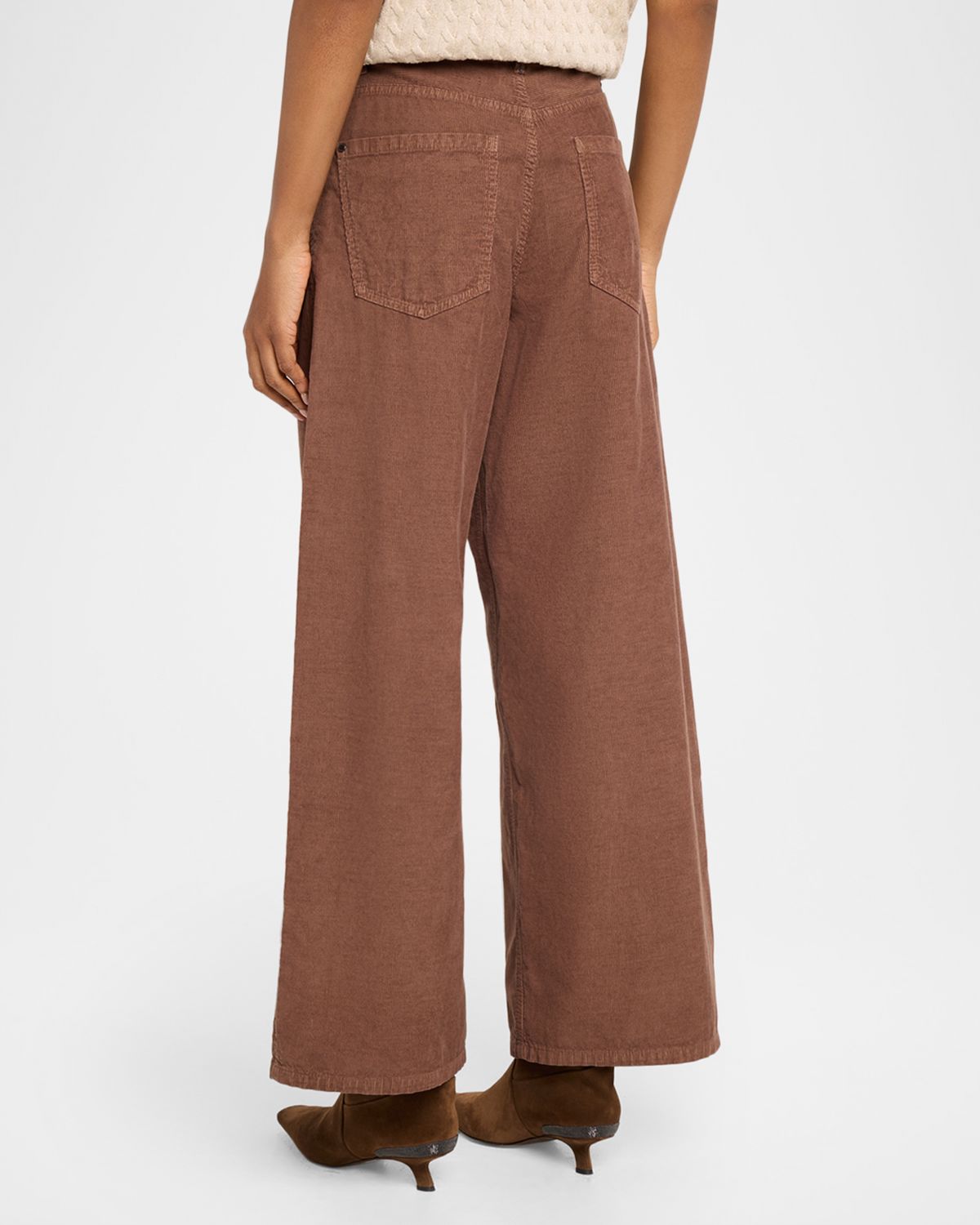 Brunello Cucinelli Dyed Cotton-Linen Twill Loose-Leg Pants | Thumbnail 3 Brunello Cucinelli Dyed Cotton-Linen Twill Loose-Leg Pants | Thumbnail 3