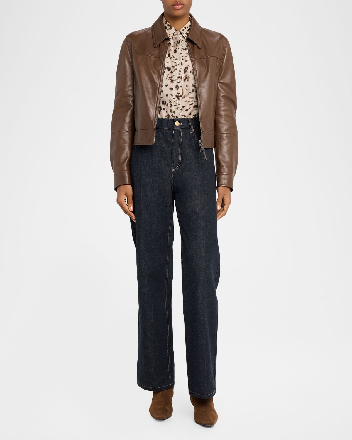 Brunello Cucinelli Speckled Button-Down Silk Shirt | Thumbnail 5 Brunello Cucinelli Speckled Button-Down Silk Shirt | Thumbnail 5