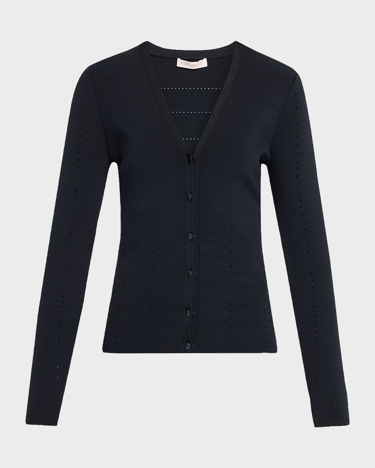 Ramy Brook Astra Pointelle-Knit Cardigan