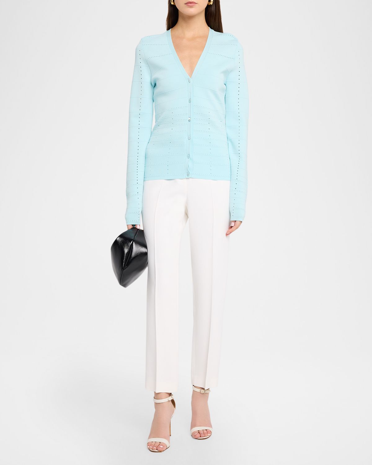 Ramy Brook Astra Pointelle-Knit Cardigan | Thumbnail 2 Ramy Brook Astra Pointelle-Knit Cardigan | Thumbnail 2