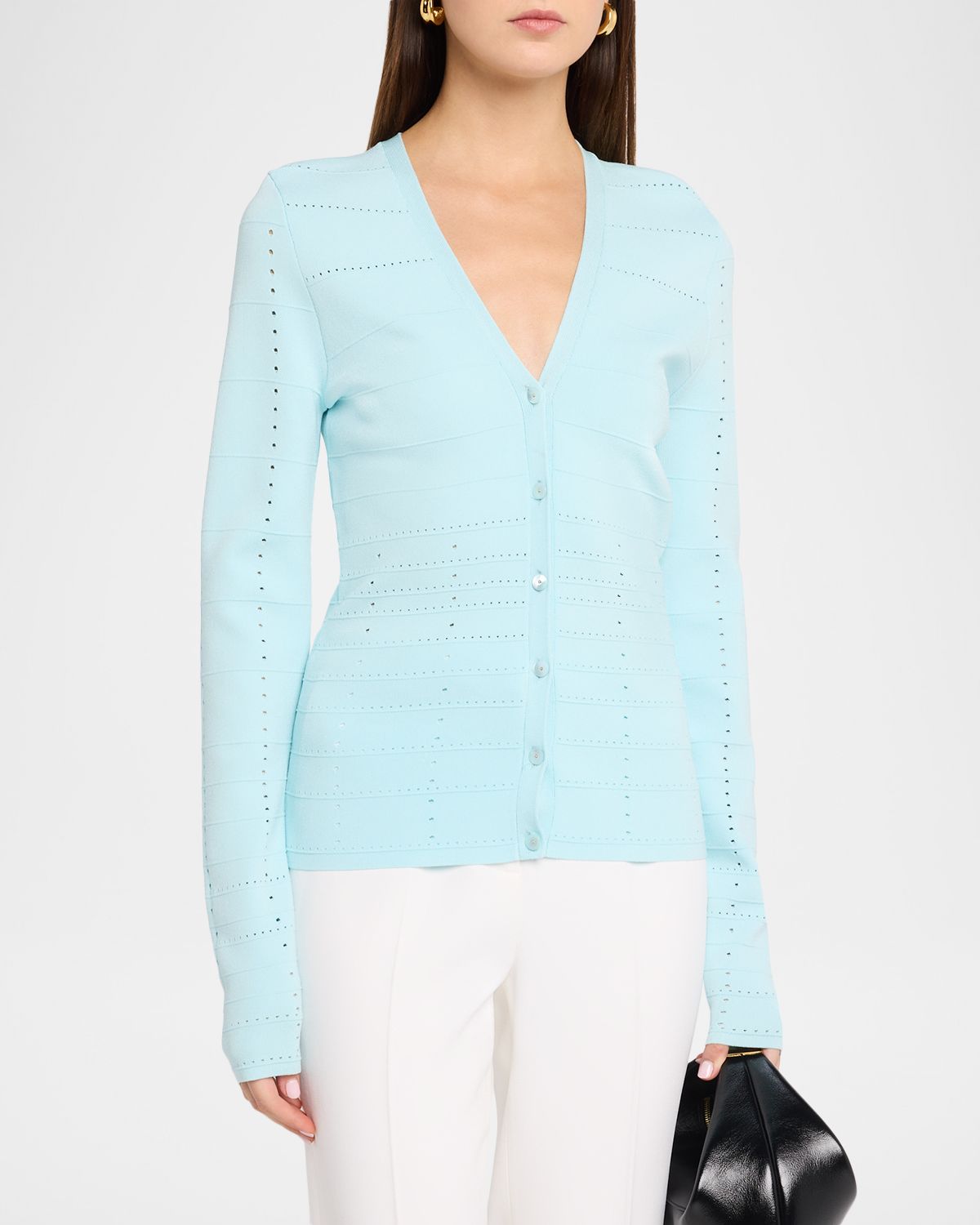 Ramy Brook Astra Pointelle-Knit Cardigan | Thumbnail 4 Ramy Brook Astra Pointelle-Knit Cardigan | Thumbnail 4