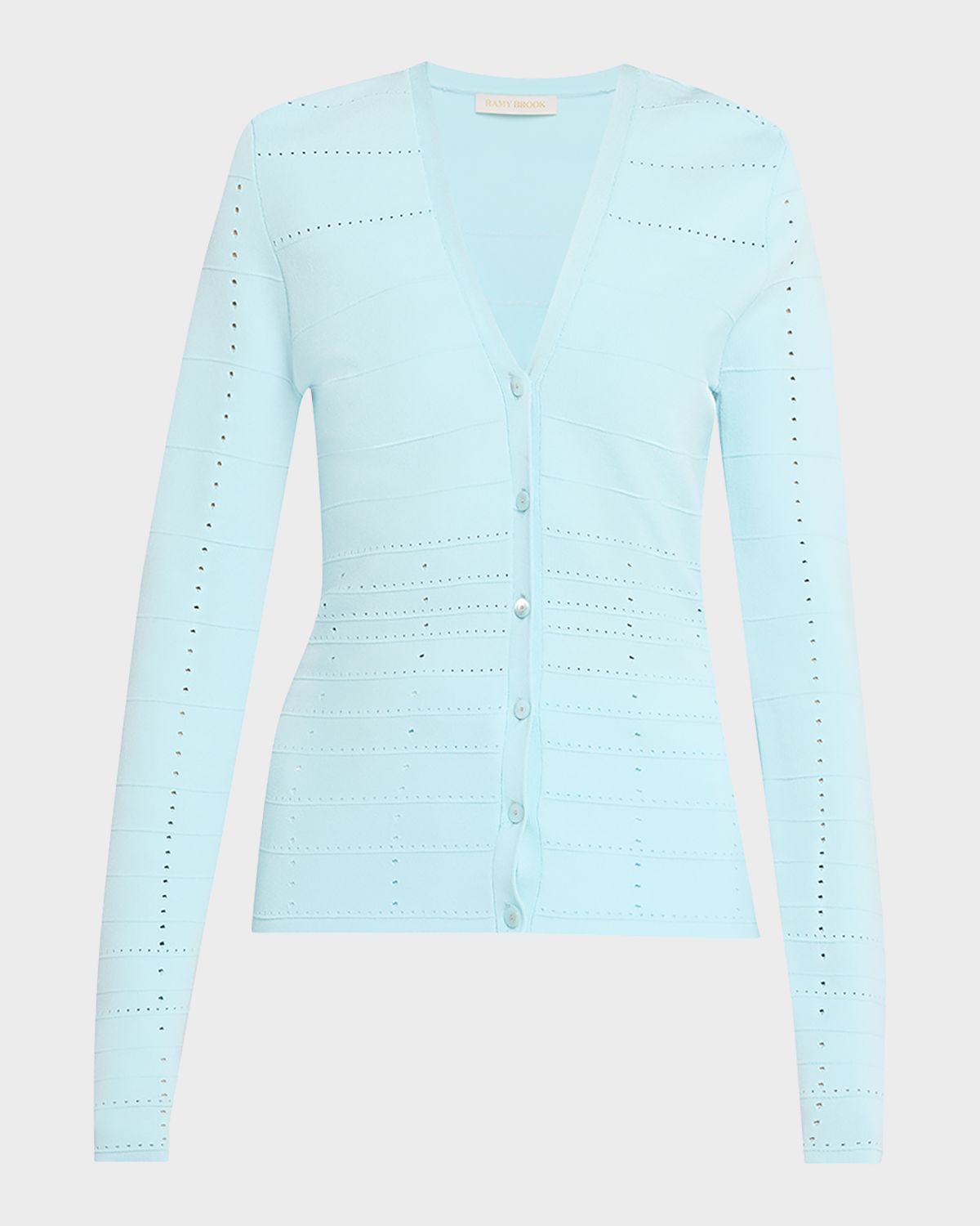 Ramy Brook Astra Pointelle-Knit Cardigan
