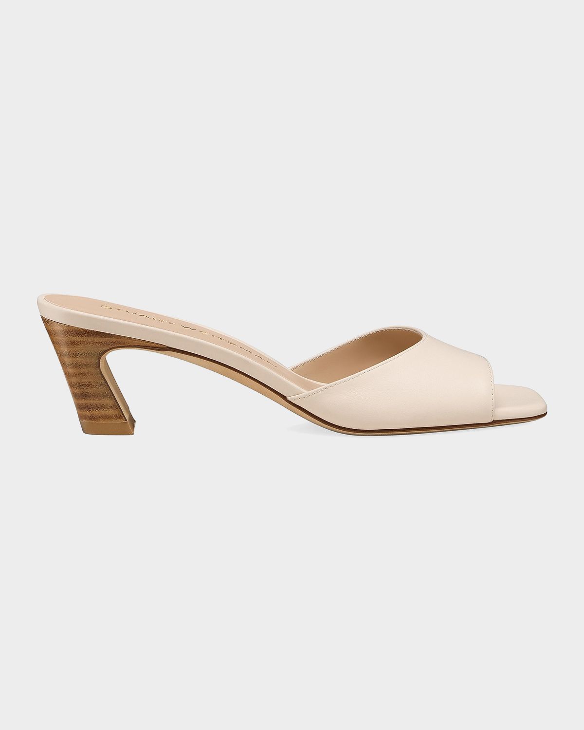 Stuart Weitzman 50mm Stassi Leather Mules