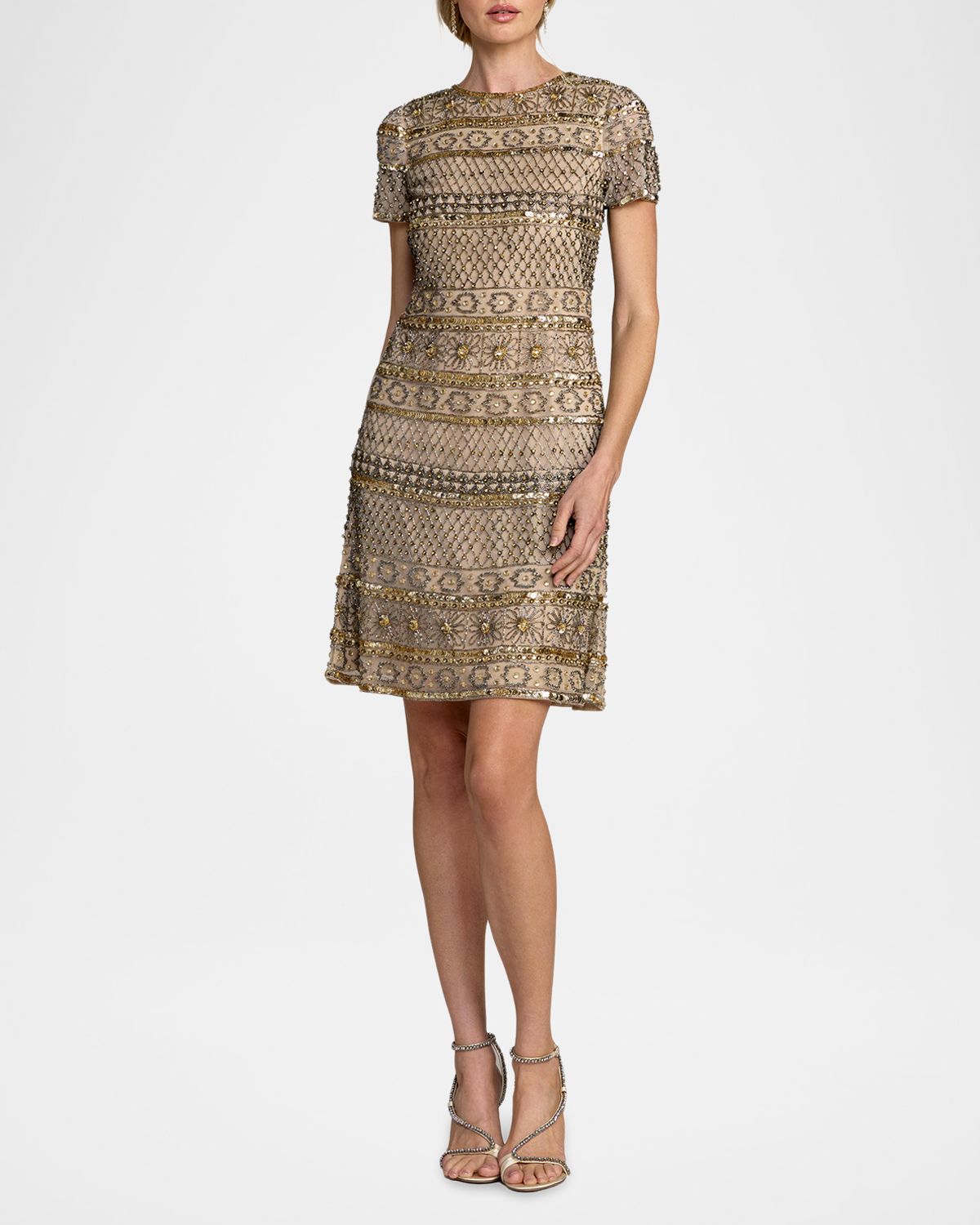 Mac Duggal Embellished Shift Mini Dress | Thumbnail 6 Mac Duggal Embellished Shift Mini Dress | Thumbnail 6