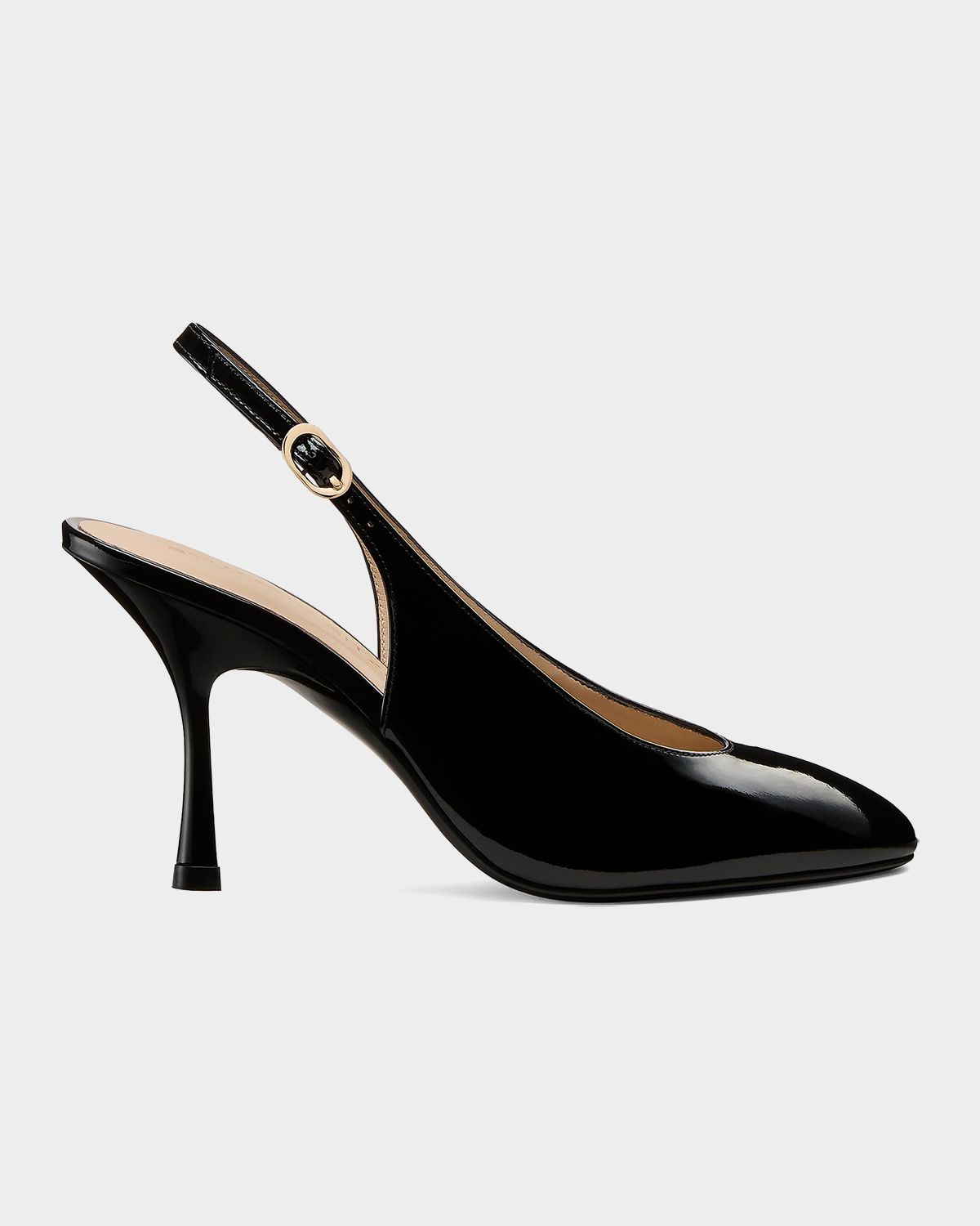 Stuart Weitzman 5mm Madison Patent Leather Slingback Pumps