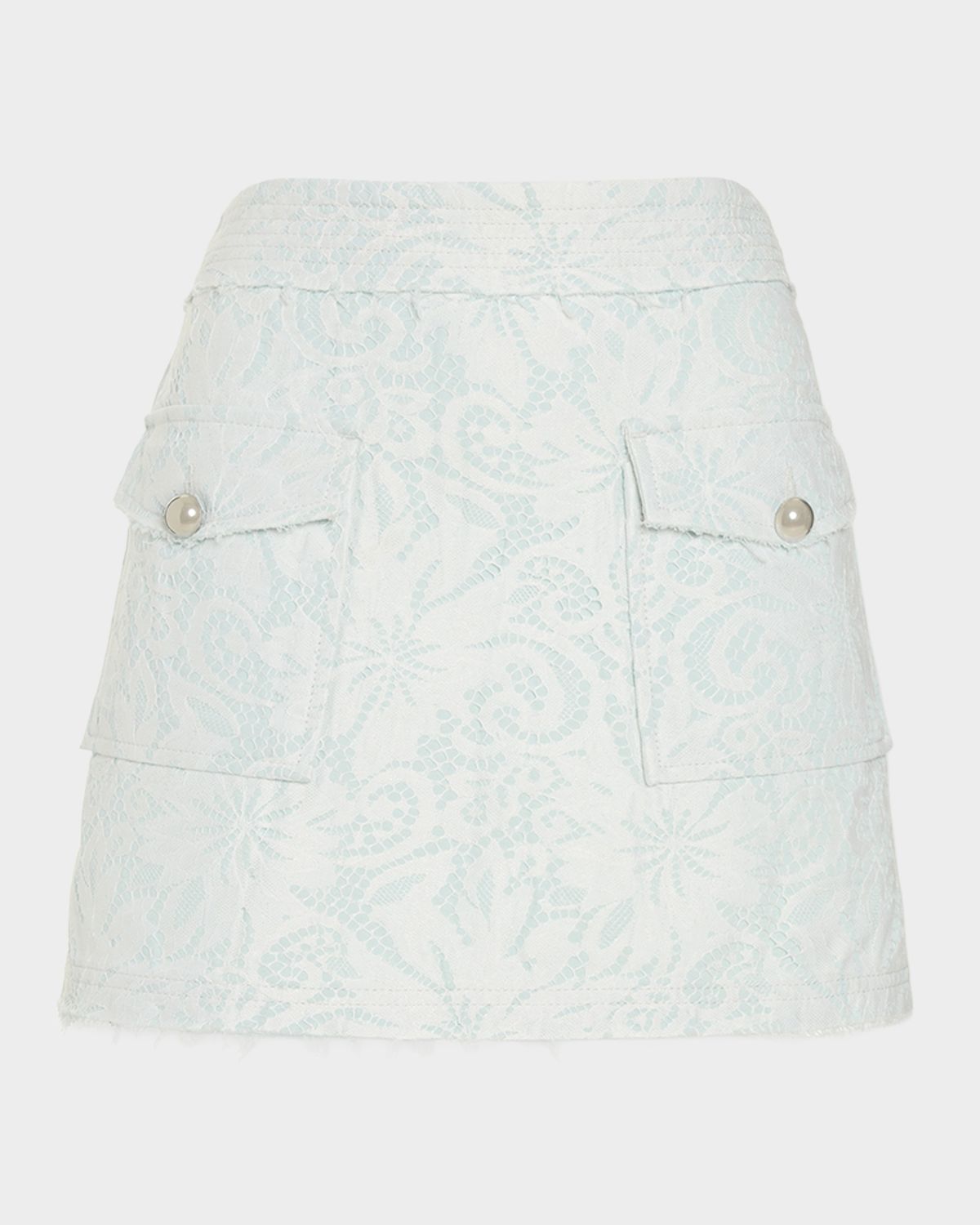 Ramy Brook Zoey Floral Lace Mini Skirt