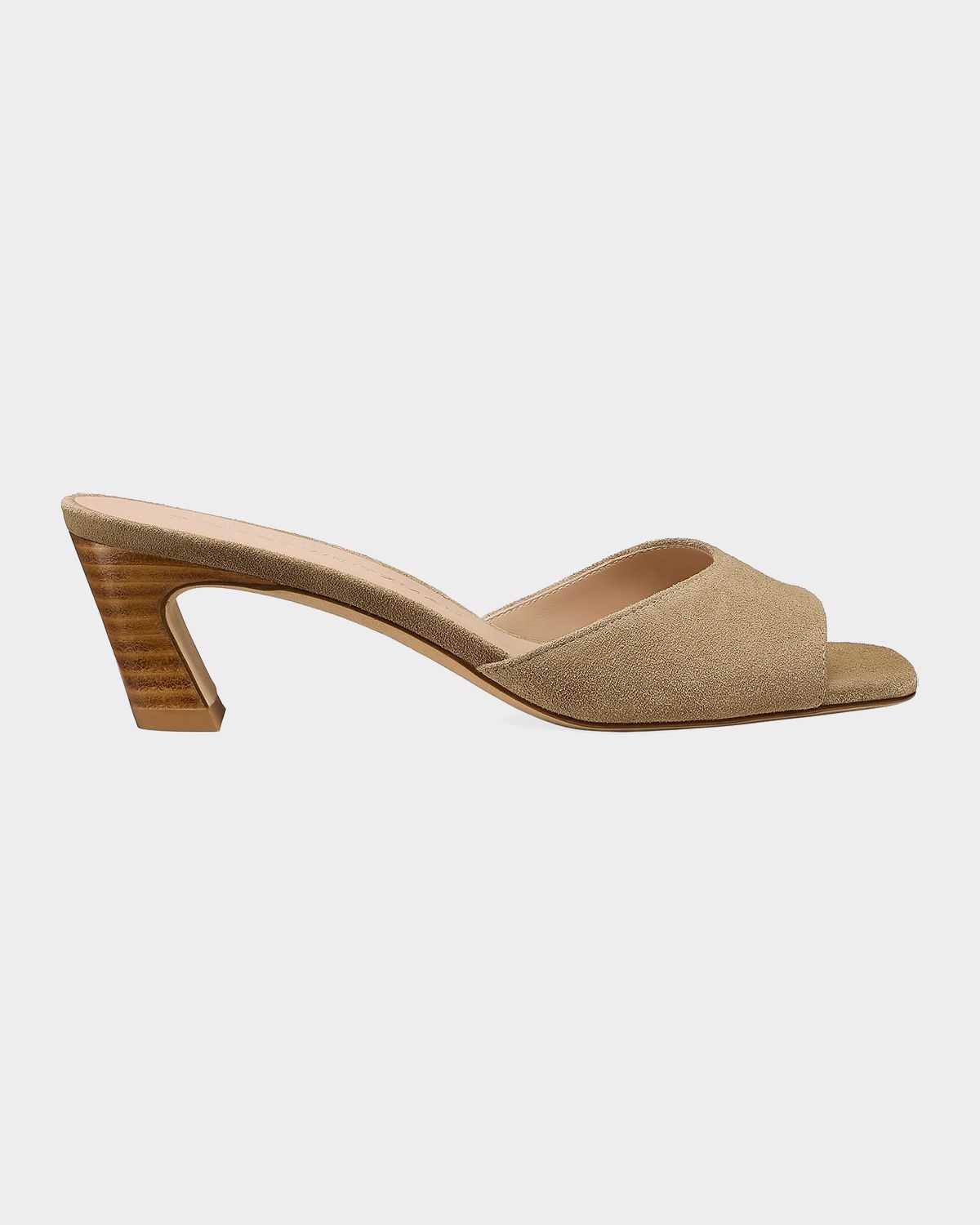 Stuart Weitzman 50mm Stassi Suede Mules