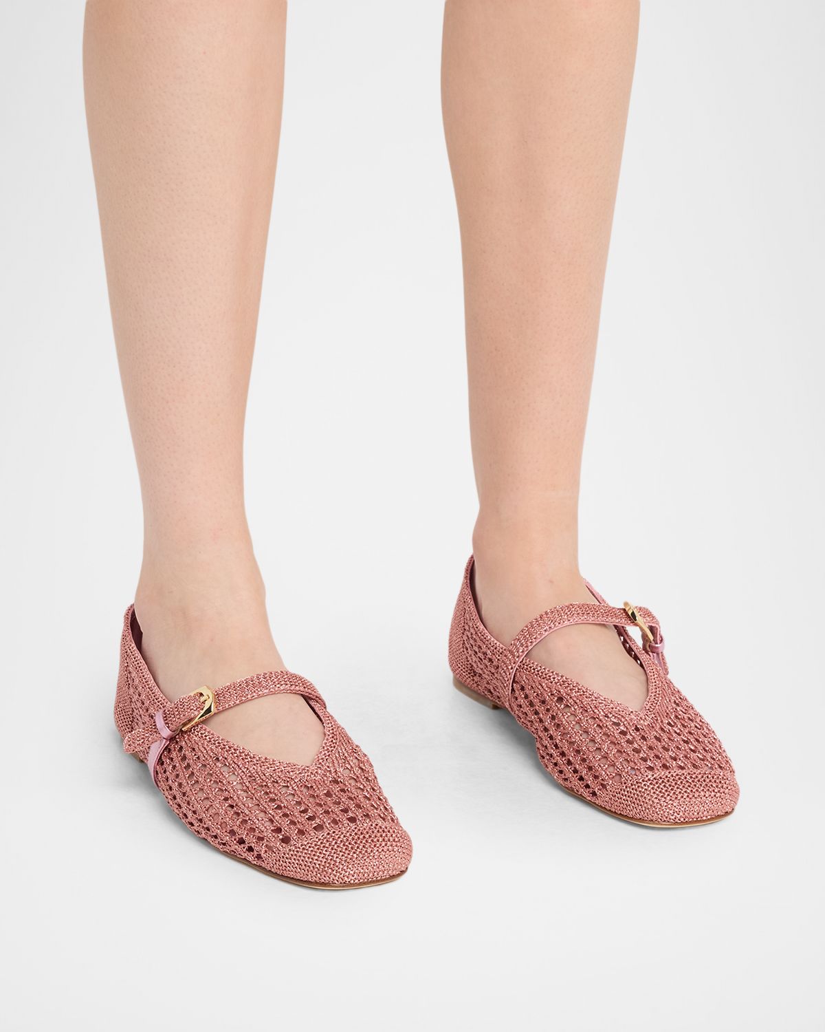 Stuart Weitzman Leora Crochet Mary Jane Ballerina Flats | Thumbnail 3 Stuart Weitzman Leora Crochet Mary Jane Ballerina Flats | Thumbnail 3