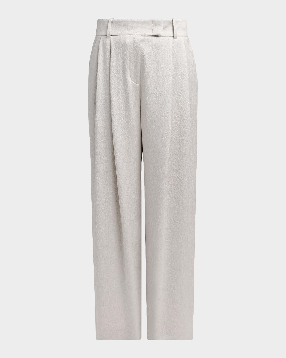 Giorgio Armani Hammered Satin Pleated Straight-Leg Trousers | Thumbnail 7 Giorgio Armani Hammered Satin Pleated Straight-Leg Trousers | Thumbnail 7