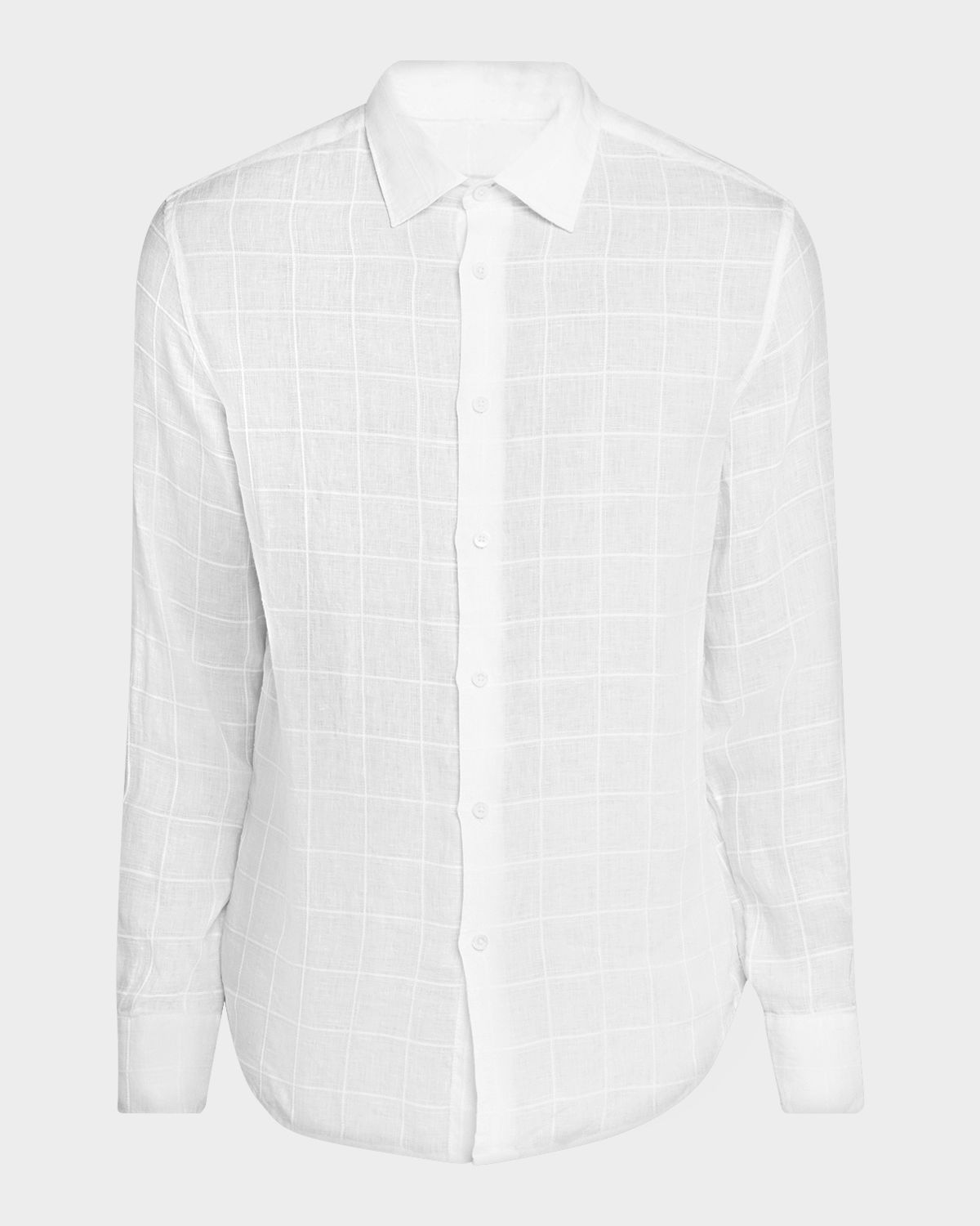 Bugatchi Men 's Julian Tonal Windowpane-Print Sport Shirt