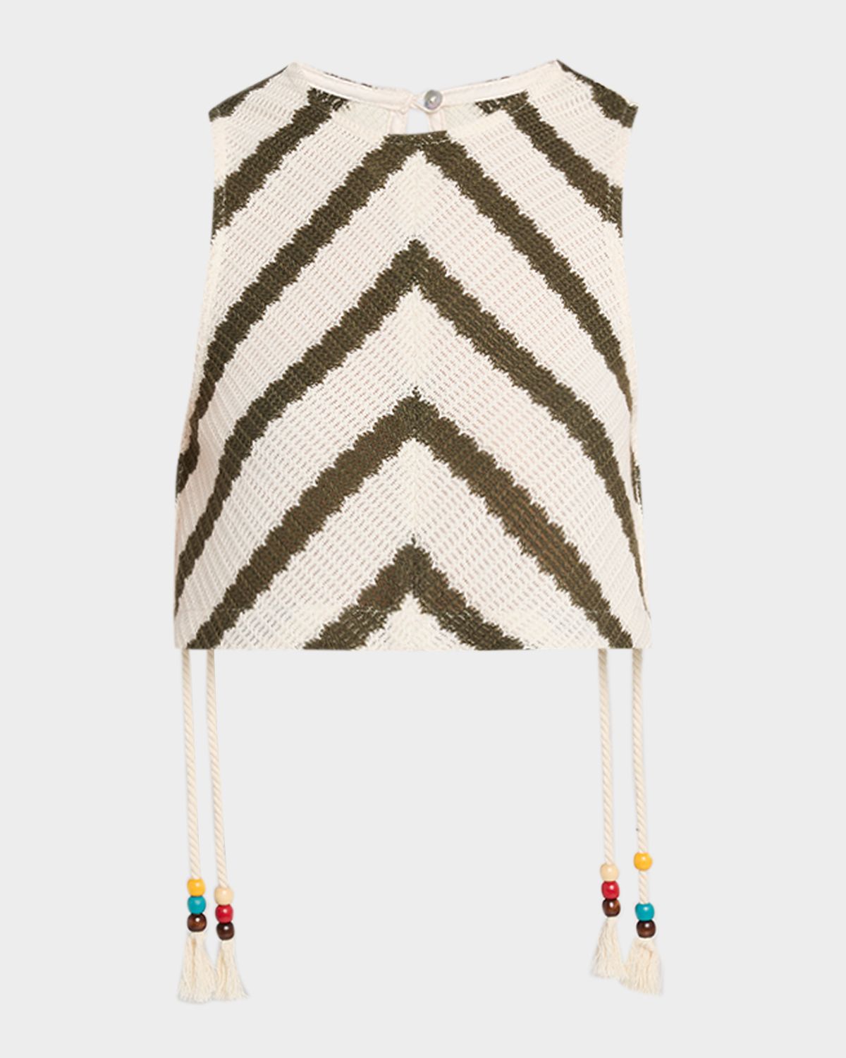 JBQ Bimini Striped Knit Crop Top