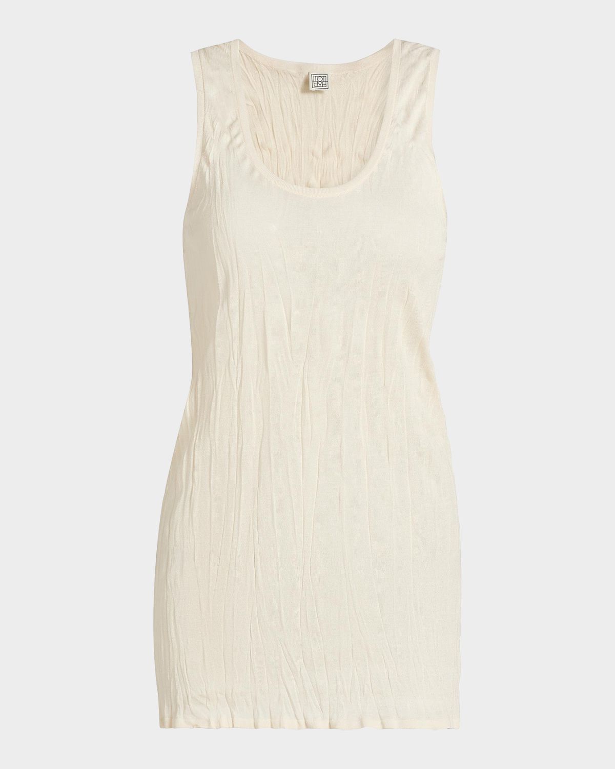 Toteme Crinkled Knit Tank Top