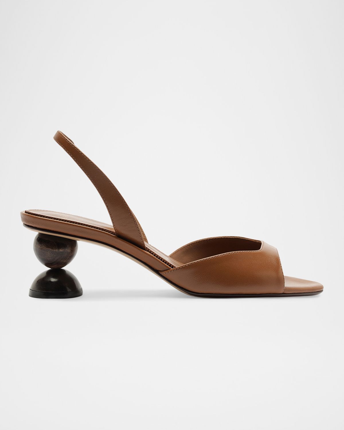 Alexandre Birman 50mm Tropicana Leather Slingback Sandals