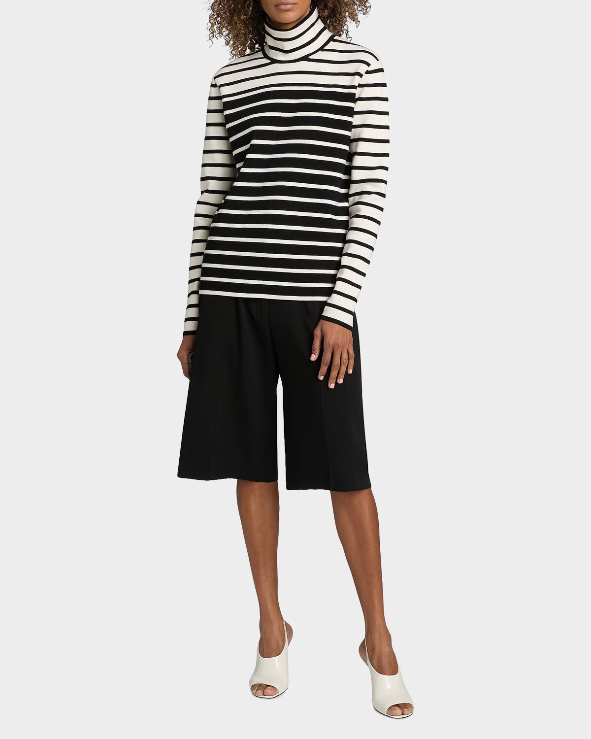 Toteme Striped Turtleneck Top