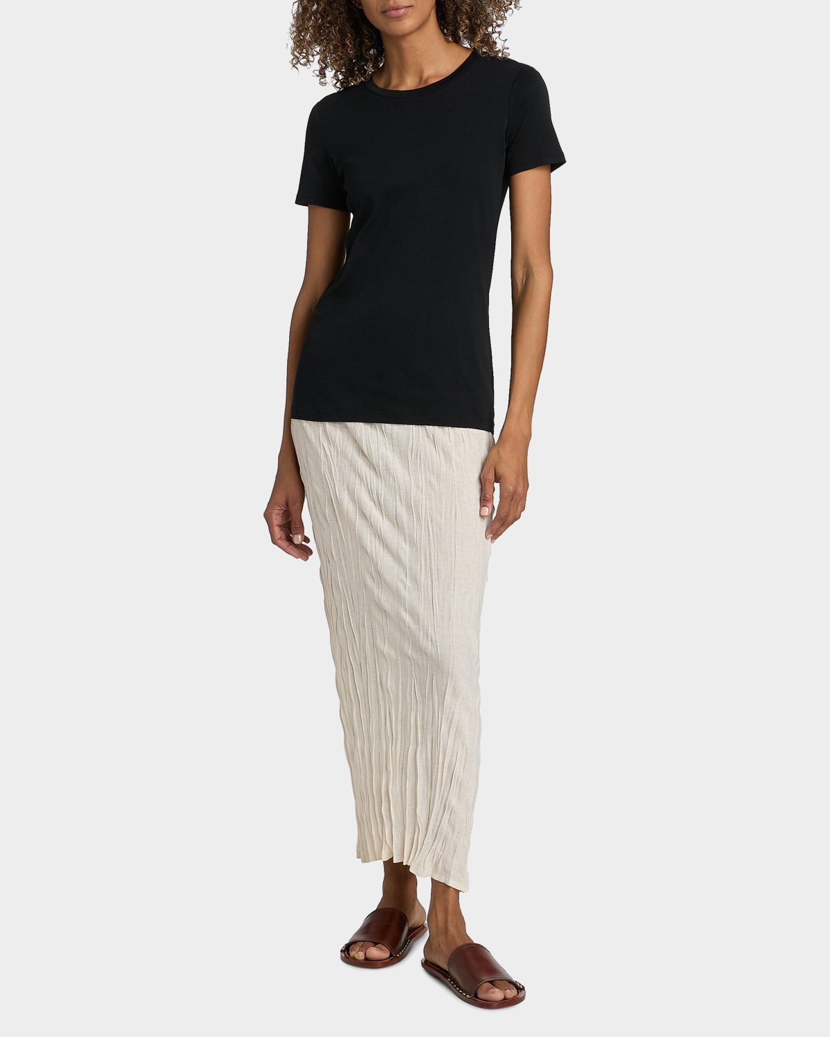 Toteme Crinkled Knit Maxi Skirt