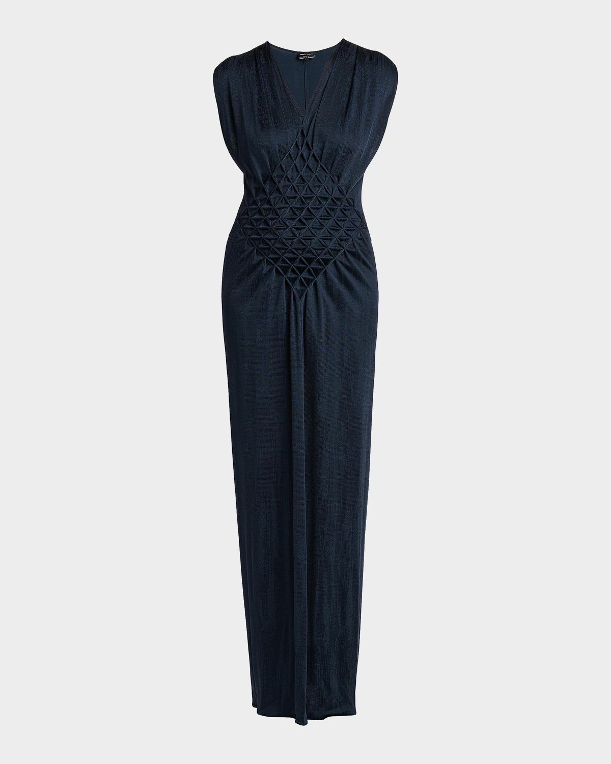 Giorgio Armani Diamond Pleat Sleeveless Maxi Dress | Thumbnail 6 Giorgio Armani Diamond Pleat Sleeveless Maxi Dress | Thumbnail 6