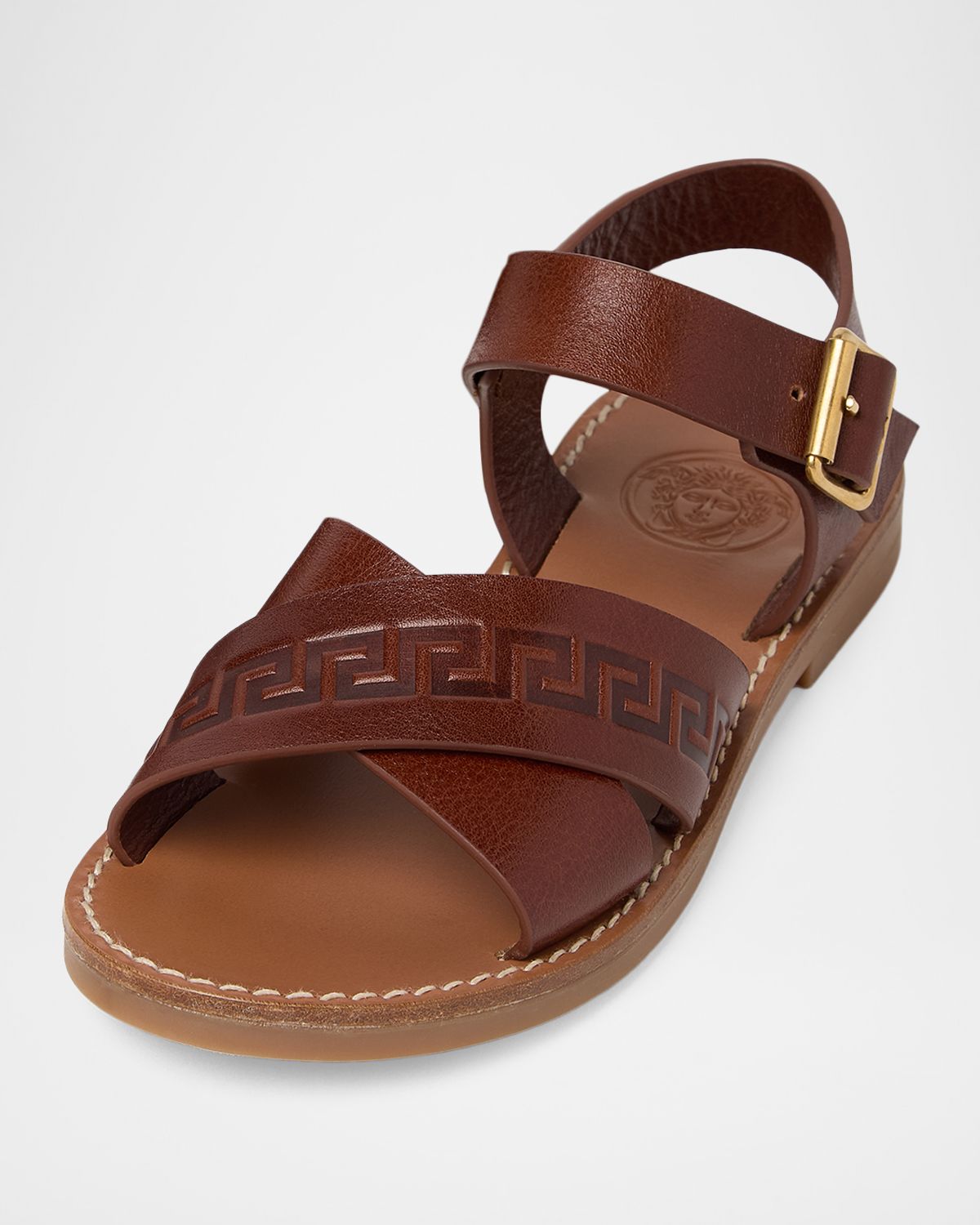 Versace Kid 's Leather Sandals | Thumbnail 3