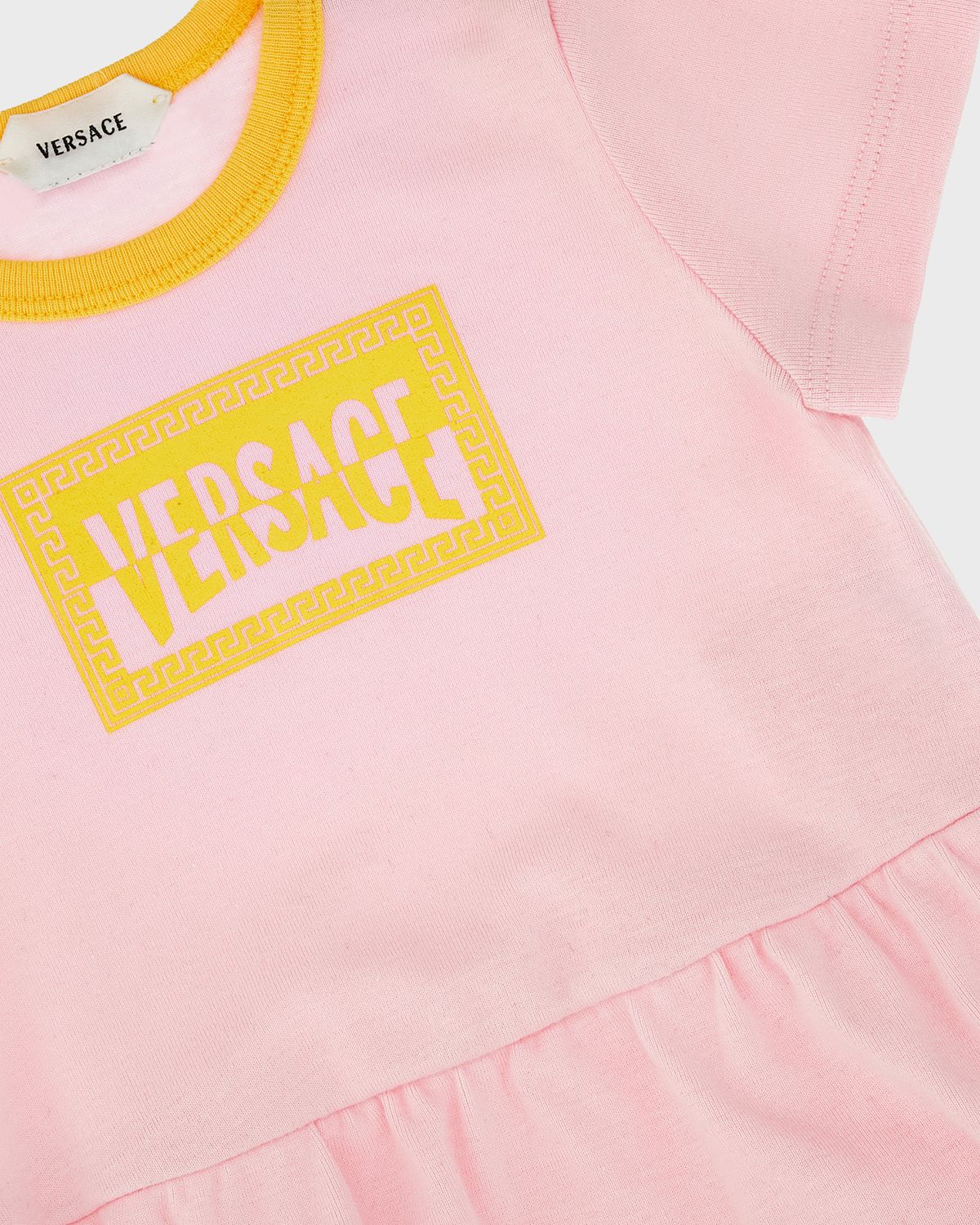 Versace Girl 's Logo-Print Cotton T-Shirt Dress, Size 3M-18M | Thumbnail 3