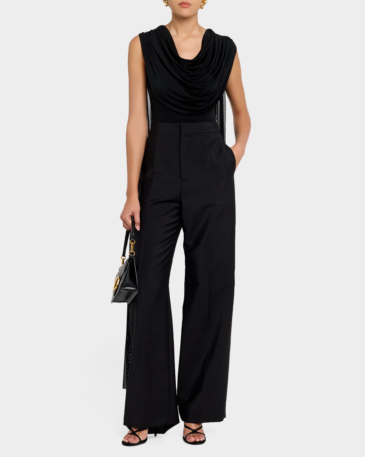 LAPOINTE Jersey Cowl-Neck Bodysuit | Thumbnail 2 LAPOINTE Jersey Cowl-Neck Bodysuit | Thumbnail 2