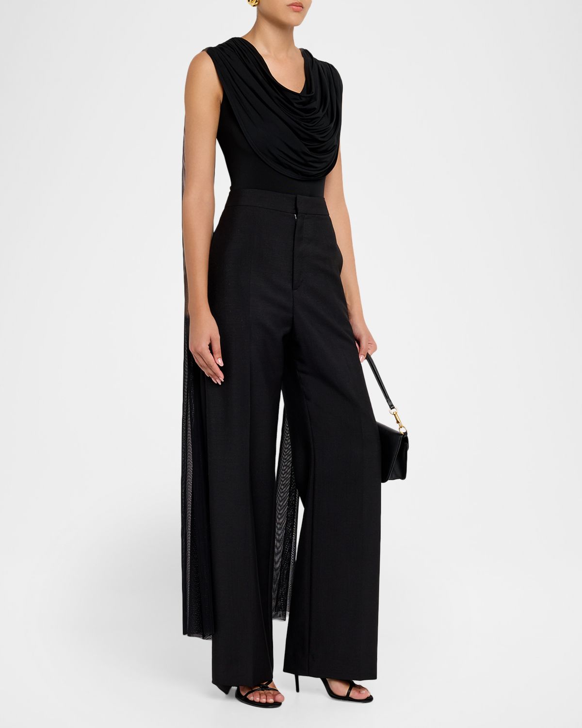 LAPOINTE Jersey Cowl-Neck Bodysuit | Thumbnail 4 LAPOINTE Jersey Cowl-Neck Bodysuit | Thumbnail 4