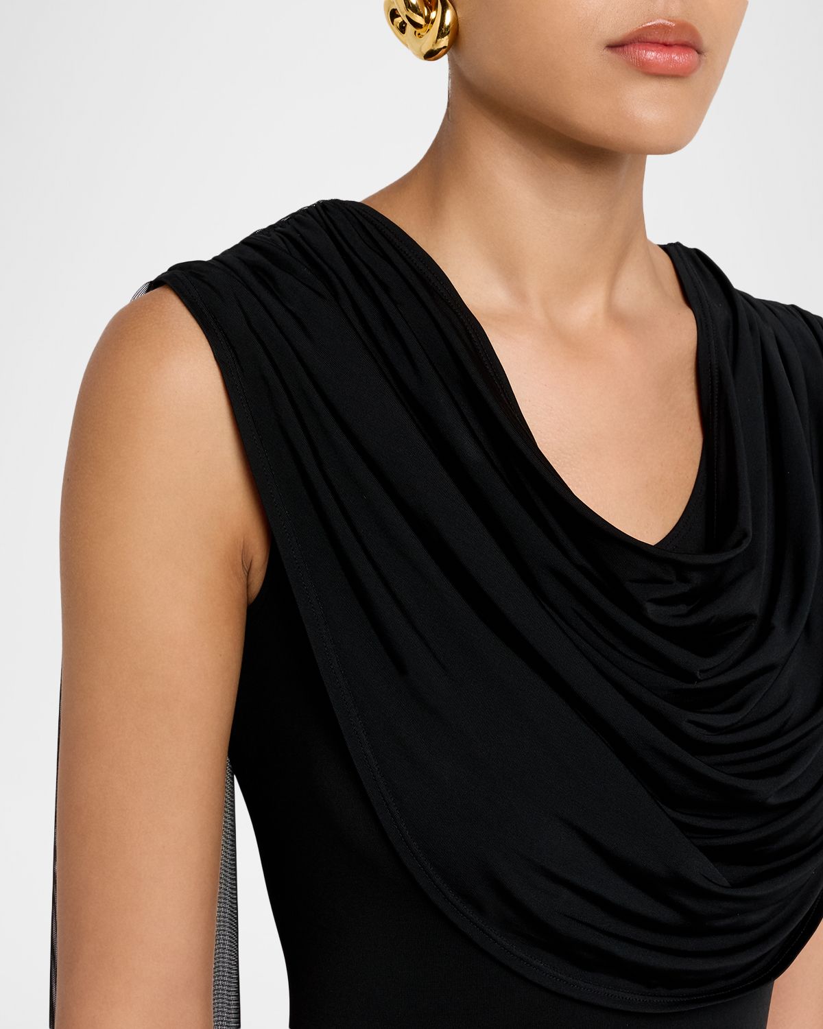 LAPOINTE Jersey Cowl-Neck Bodysuit | Thumbnail 5 LAPOINTE Jersey Cowl-Neck Bodysuit | Thumbnail 5