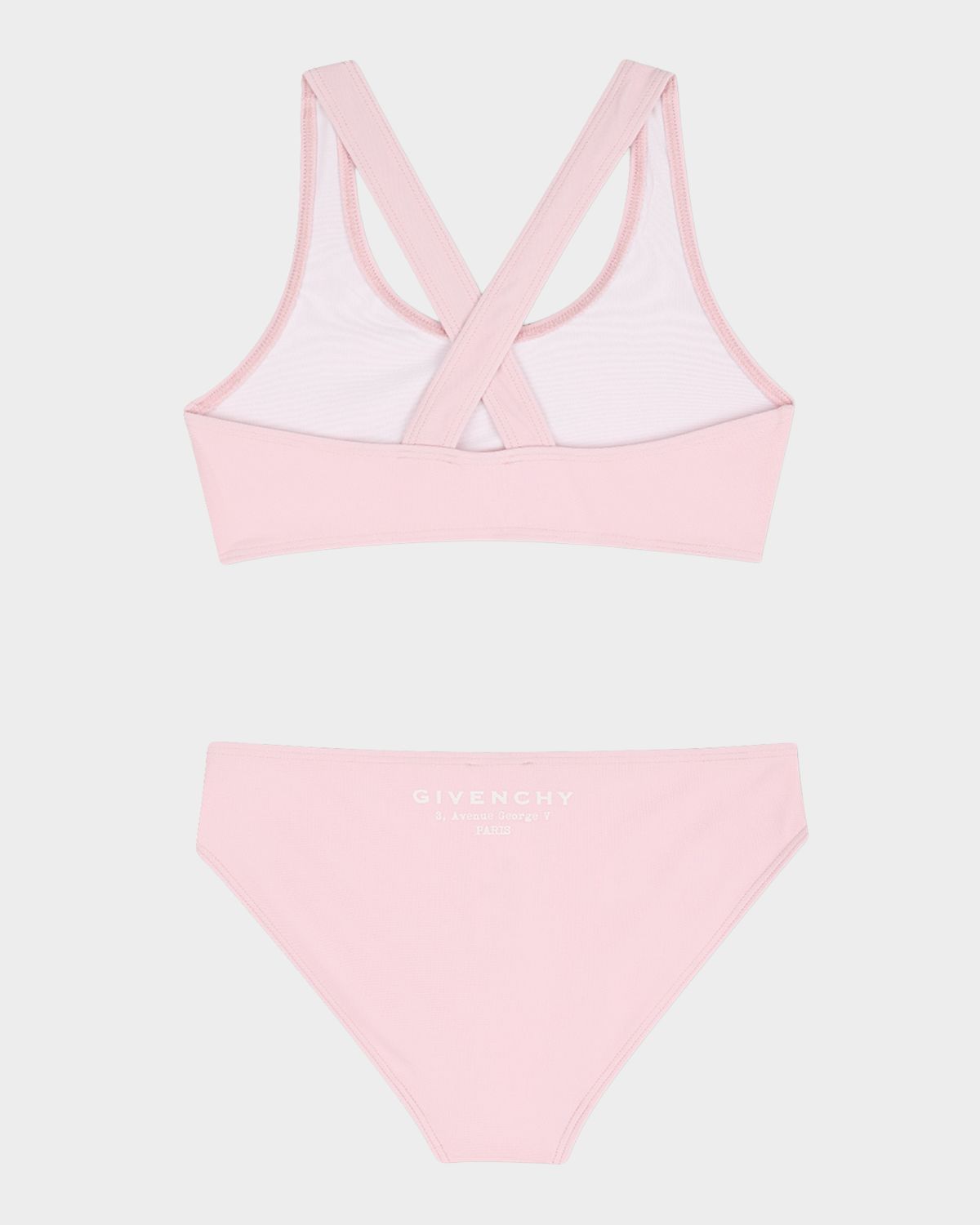 Givenchy Girl 's Logo-Print Two-Piece Swimsuit, Size 4-