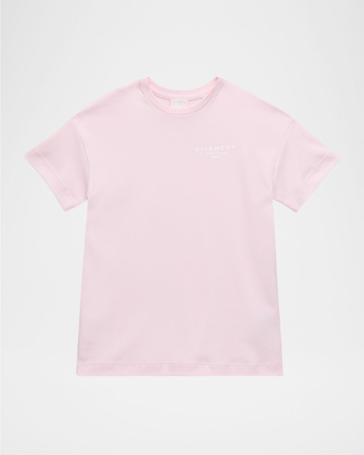 Givenchy Girl 's Logo Stamp-Print Short-Sleeved Cotton T-Shirt, Size -14