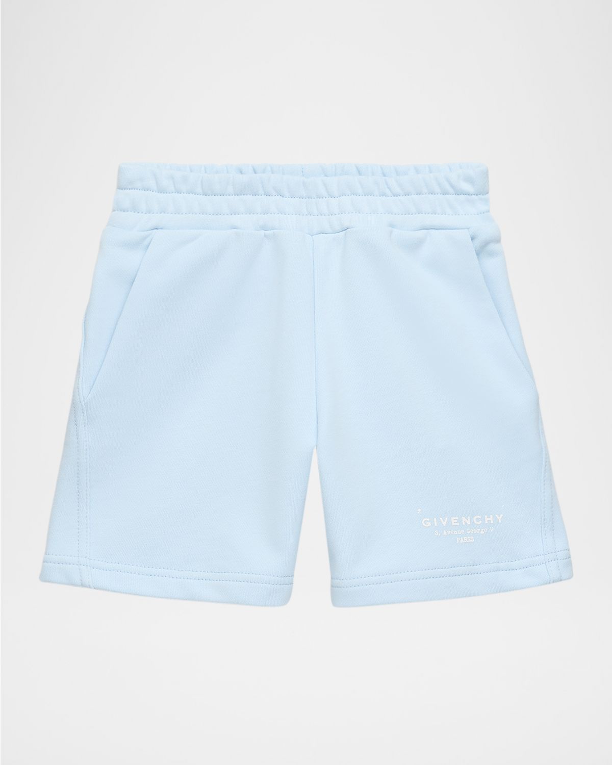 Givenchy Boy 's Logo Stamp-Print Cotton Shorts, Size 12M-18M