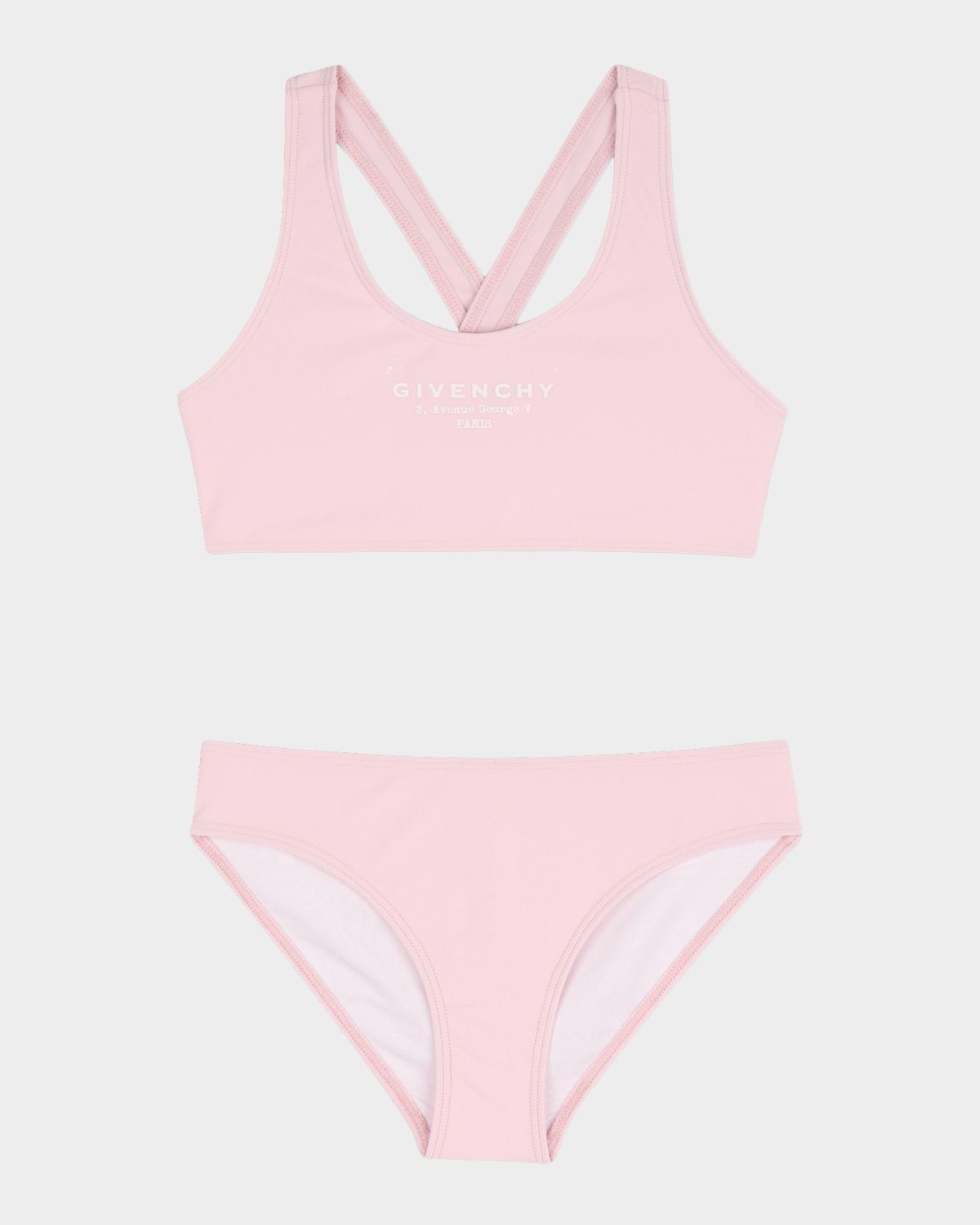 Givenchy Girl 's Logo-Print Two-Piece Swimsuit, Size -14