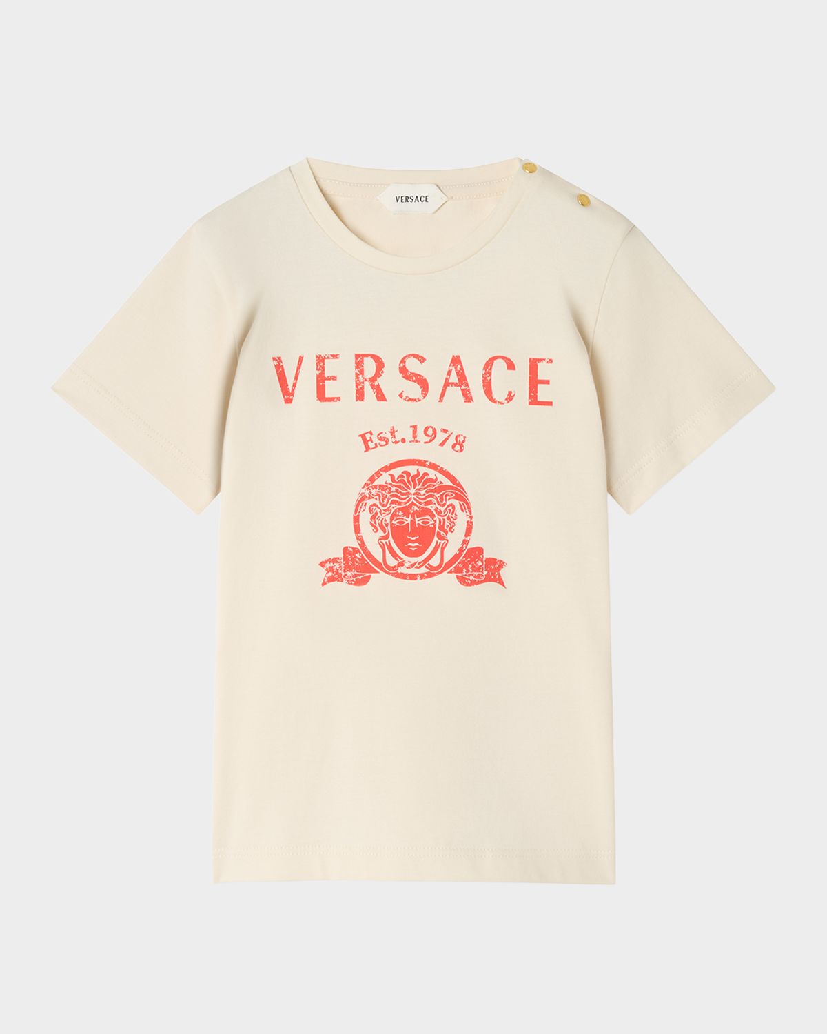 Versace Girl 's Logo Printed Jersey T-Shirt, Size 12M-3